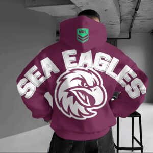 Auspiritmerch Manly Warringah Sea Eagles Hoodie Custom Name Gift For Fan
