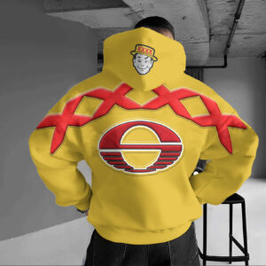 Auspiritmerch Gold Coast Suns x XXXX Gold Hoodie Custom Name Gift For Fan
