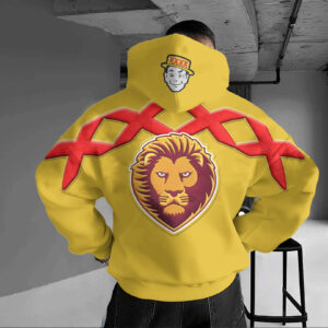 Auspiritmerch Brisbane Lions x XXXX Gold Hoodie Custom Name Gift For Fan
