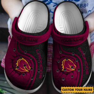 Auspiritmerch Brisbane Broncos Crocs Crocband Clogs Shoes Comfortable For Men Women and Kids