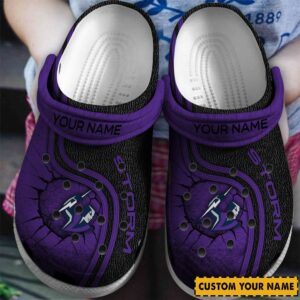 Auspiritmerch Melbourne Storm Crocs Crocband Clogs Shoes Comfortable For Men Women and Kids