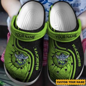 Auspiritmerch Canberra Raiders Crocs Crocband Clogs Shoes Comfortable For Men Women and Kids