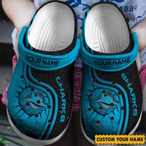 Auspiritmerch Cronulla-Sutherland Sharks Crocs Crocband Clogs Shoes Comfortable For Men Women and Kids