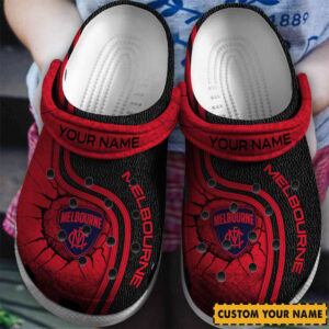 Auspiritmerch Melbourne Demons Crocs Crocband Clogs Shoes Comfortable For Men Women and Kids