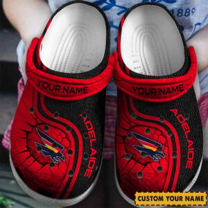 Auspiritmerch Adelaide Crows Crocs Crocband Clogs Shoes Comfortable For Men Women and Kids