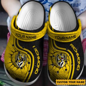 Auspiritmerch Richmond Tigers Crocs Crocband Clogs Shoes Comfortable For Men Women and Kids