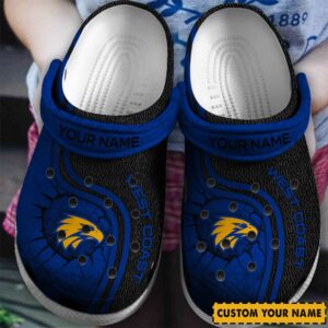 Auspiritmerch West Coast Eagles Crocs Crocband Clogs Shoes Comfortable For Men Women and Kids