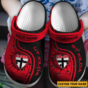 Auspiritmerch St Kilda Saints Crocs Crocband Clogs Shoes Comfortable For Men Women and Kids