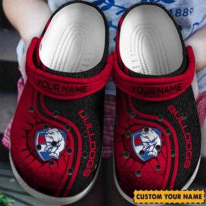 Auspiritmerch Western Bulldogs Crocs Crocband Clogs Shoes Comfortable For Men Women and Kids