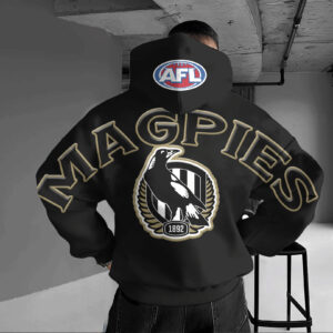 Auspiritmerch Collingwood Magpies Hoodie Custom Name Daily Casual Fashion