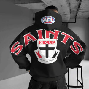 Auspiritmerch St Kilda Saints Hoodie Custom Name Daily Casual Fashion