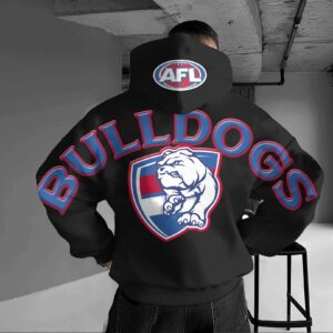 Auspiritmerch Western Bulldogs Hoodie Custom Name Daily Casual Fashion