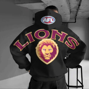 Auspiritmerch Brisbane Lions Hoodie Custom Name Daily Casual Fashion