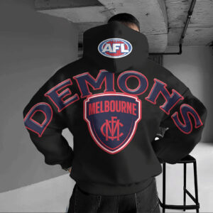 Auspiritmerch Melbourne Demons Hoodie Custom Name Daily Casual Fashion