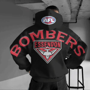 Auspiritmerch Essendon Hoodie Custom Name Daily Casual Fashion