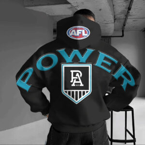 Auspiritmerch Port Adelaide Hoodie Custom Name Daily Casual Fashion