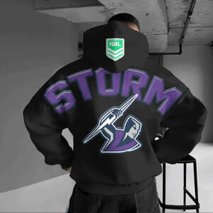 Auspiritmerch Melbourne Storm Hoodie Custom Name Daily Casual Fashion