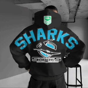 Auspiritmerch Cronulla-Sutherland Sharks Hoodie Custom Name Daily Casual Fashion