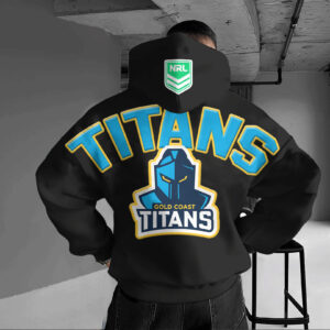 Auspiritmerch Gold Coast Titans Hoodie Custom Name Daily Casual Fashion