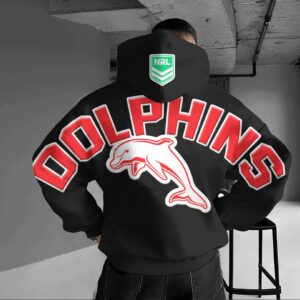 Auspiritmerch Redcliffe Dolphins Hoodie Custom Name Daily Casual Fashion