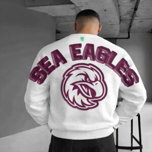 Auspiritmerch Manly Warringah Sea Eagles Sweatshirt Custom Name Daily Casual Fashion