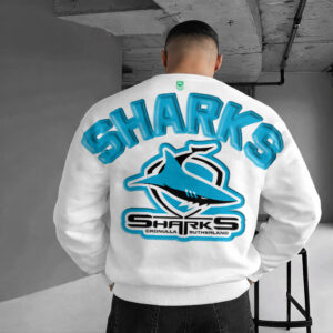 Auspiritmerch Cronulla-Sutherland Sharks Sweatshirt Custom Name Daily Casual Fashion