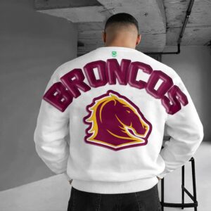 Auspiritmerch Brisbane Broncos Sweatshirt Custom Name Daily Casual Fashion