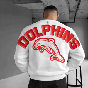 Auspiritmerch Redcliffe Dolphins Sweatshirt Custom Name Daily Casual Fashion