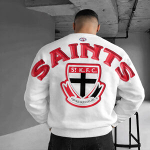 Auspiritmerch St Kilda Saints Sweatshirt Custom Name Daily Casual Fashion