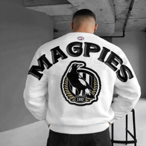 Auspiritmerch Collingwood Magpies Sweatshirt Custom Name Daily Casual Fashion