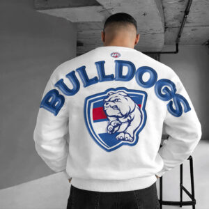 Auspiritmerch Western Bulldogs Sweatshirt Custom Name Daily Casual Fashion