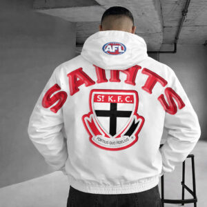 Auspiritmerch St Kilda Saints Windbreaker Jacket Custom Name Daily Casual Fashion