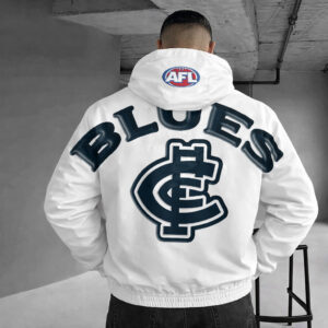 Auspiritmerch Carlton Blues Windbreaker Jacket Custom Name Daily Casual Fashion