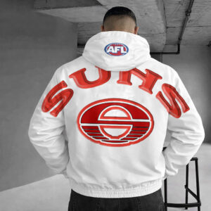 Auspiritmerch Gold Coast Suns Windbreaker Jacket Custom Name Daily Casual Fashion