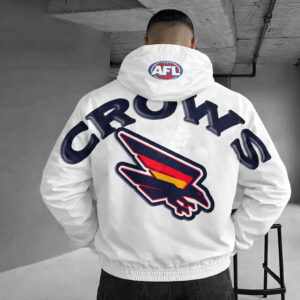 Auspiritmerch Adelaide Crows Windbreaker Jacket Custom Name Daily Casual Fashion