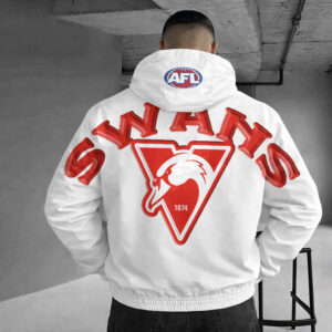 Auspiritmerch Sydney Swans Windbreaker Jacket Custom Name Daily Casual Fashion