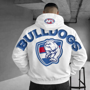 Auspiritmerch Western Bulldogs Windbreaker Jacket Custom Name Daily Casual Fashion