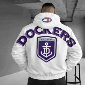 Auspiritmerch Fremantle Dockers Windbreaker Jacket Custom Name Daily Casual Fashion