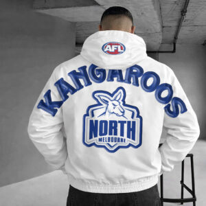 Auspiritmerch North Melbourne Windbreaker Jacket Custom Name Daily Casual Fashion