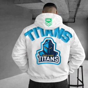 Auspiritmerch Gold Coast Titans Windbreaker Jacket Custom Name Daily Casual Fashion