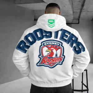Auspiritmerch Sydney Roosters Windbreaker Jacket Custom Name Daily Casual Fashion
