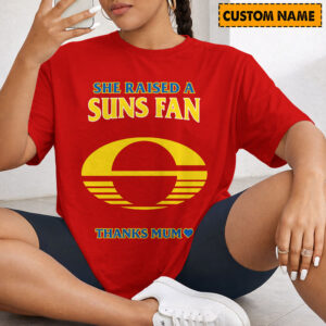Auspiritmerch Gold Coast Suns x Mother's Day T-Shirt Custom Name Gift For Fan