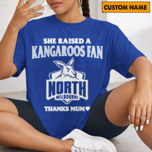 Auspiritmerch North Melbourne x Mother's Day T-Shirt Custom Name Gift For Fan