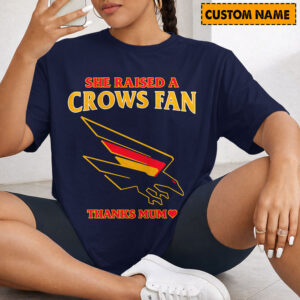 Auspiritmerch Adelaide Crows x Mother's Day T-Shirt Custom Name Gift For Fan