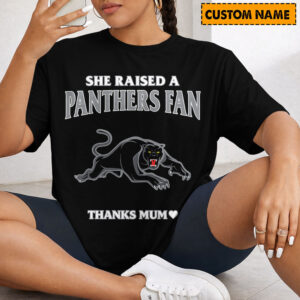 Auspiritmerch Penrith Panthers x Mother's Day T-Shirt Custom Name Gift For Fan