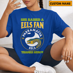 Auspiritmerch Parramatta Eels x Mother's Day T-Shirt Custom Name Gift For Fan