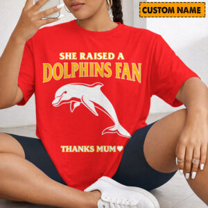 Auspiritmerch Redcliffe Dolphins x Mother's Day T-Shirt Custom Name Gift For Fan