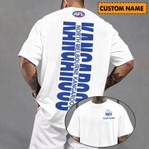 Auspiritmerch North Melbourne Casual T-Shirt Custom Name Gift For Fan