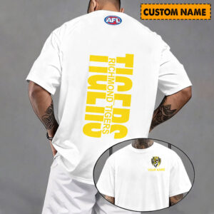 Auspiritmerch Richmond Tigers Casual T-Shirt Custom Name Gift For Fan