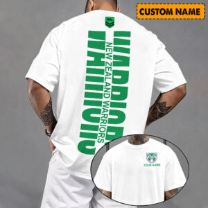 Auspiritmerch New Zealand Warriors Casual T-Shirt Custom Name Gift For Fan